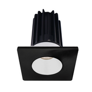 Lotus LED-2-S15W Designer 2" 15W LED Square Recessed Downlight, Dim to Warm - White/Black