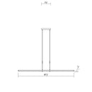 Sonneman 2802 Tik-Tak Stack 8-lt 48" 2-Tier LED Chandelier