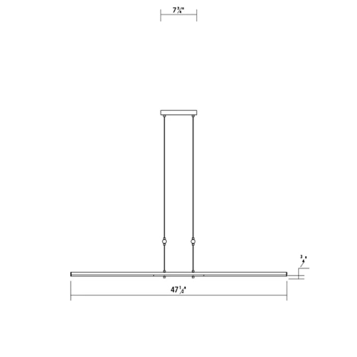 Sonneman 2802 Tik-Tak Stack 8-lt 48" 2-Tier LED Chandelier