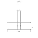 Sonneman 2803 Tik-Tak Stack 12-lt 48" 3-Tier LED Chandelier