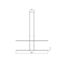 Sonneman 2804 Tik-Tak Stack 16-lt 48" 4-Tier LED Chandelier