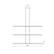 Sonneman 2805 Tik-Tak Stack 20-lt 48" 5-Tier LED Chandelier