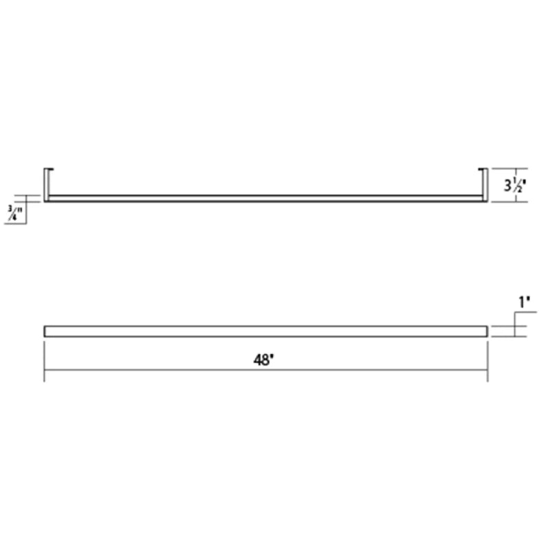 Sonneman 2810 Thin-Line 48" One-Sided LED Wall Bar