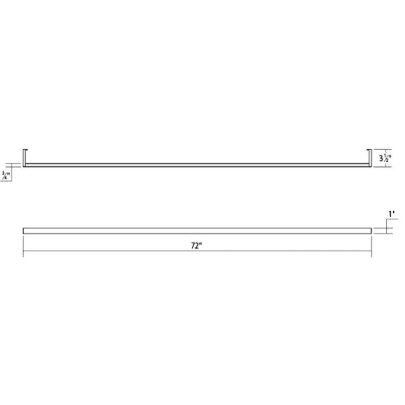Sonneman 2810 Thin-Line 72" One-Sided LED Wall Bar