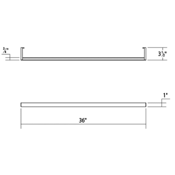 Sonneman 2812 Thin-Line 36" Two-Sided LED Wall Bar