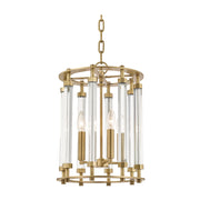Hudson Valley 2812 Haddon 4-lt 12" Pendant-Aged Brass
