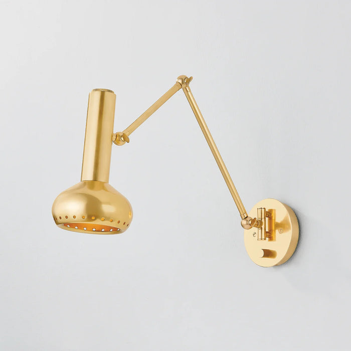 Hudson Valley 2813 Roald 1-lt 13" Tall LED Wall Sconce - Aged Brass