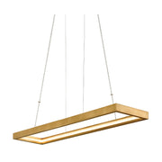 Corbett 285-51 Jasmine 1-lt 14" LED Linear Pendant-Gold Leaf