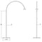 Sonneman 284 Pluck 60" Tall LED Floor Lamp