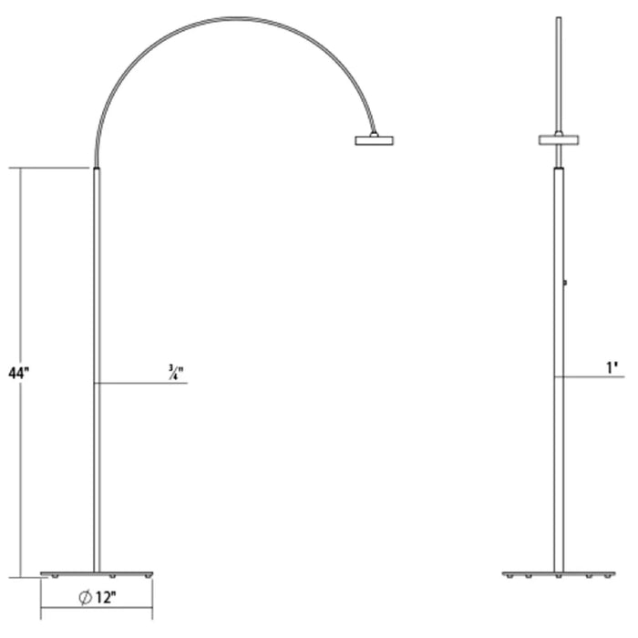 Sonneman 284 Pluck 60" Tall LED Floor Lamp