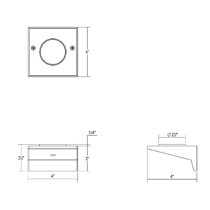 Sonneman 2850-FD Votives 4" LED Sconce