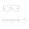 Sonneman 2852-FD Votives 2-lt 12" LED Wall Bar