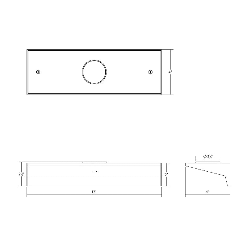 Sonneman 2852-FD Votives 2-lt 12" LED Wall Bar