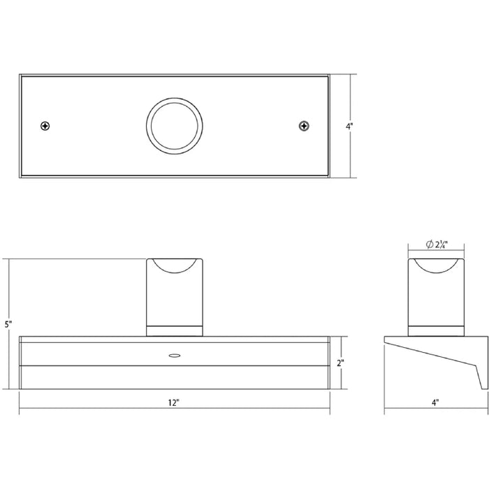 Sonneman 2852-SW Votives 2-lt 12" LED Wall Bar with Clear Etched Glass