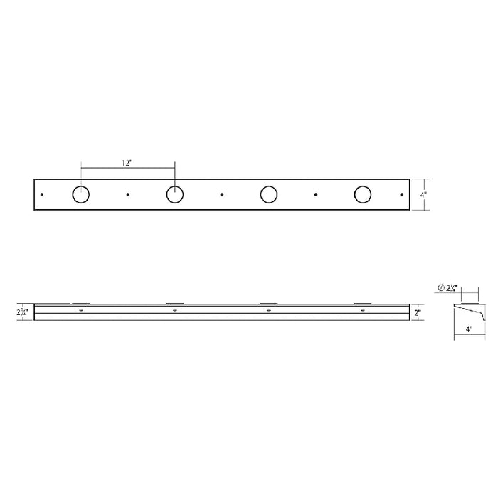 Sonneman 2853-FD Votives 8-lt 48" LED Wall Bar