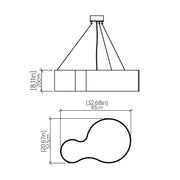 Accord 285LED Organic 1-lt 33" LED Pendant