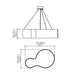 Accord 285LED Organic 1-lt 33" LED Pendant