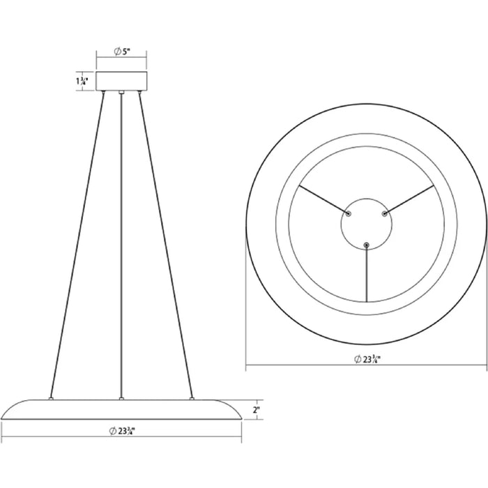 Sonneman 2870 Torus 24" LED Pendant