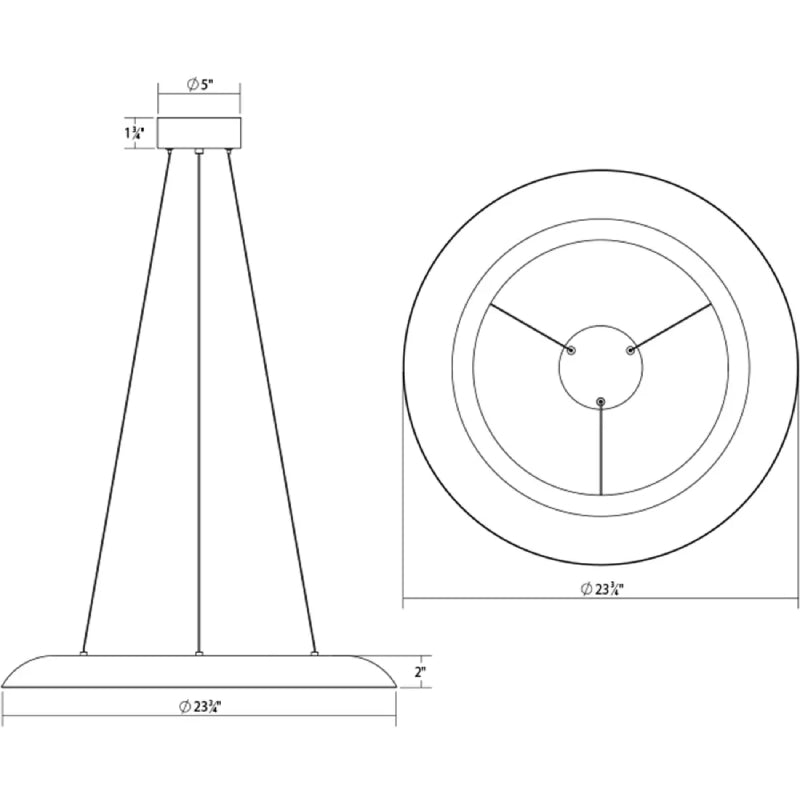 Sonneman 2870 Torus 24" LED Pendant