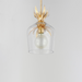 Maxim 2871 Paloma 1-lt 8" Pendant - Gold Leaf