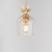 Maxim 2871 Paloma 1-lt 8" Pendant - Gold Leaf