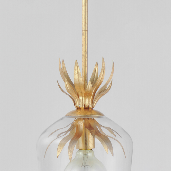 Maxim 2871 Paloma 1-lt 8" Pendant - Gold Leaf