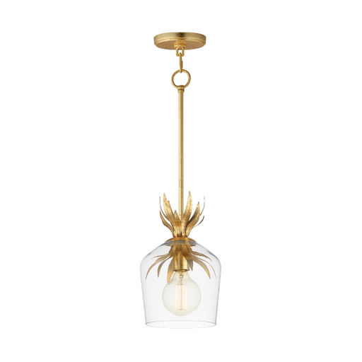 Maxim 2871 Paloma 1-lt 8" Pendant - Gold Leaf