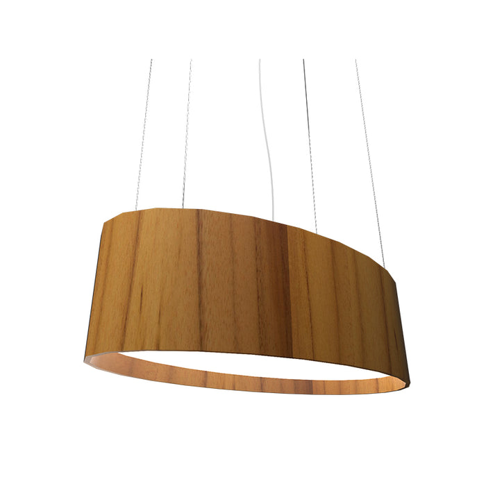 Accord 287LED Oval 1-lt 32" LED Pendant - Teak