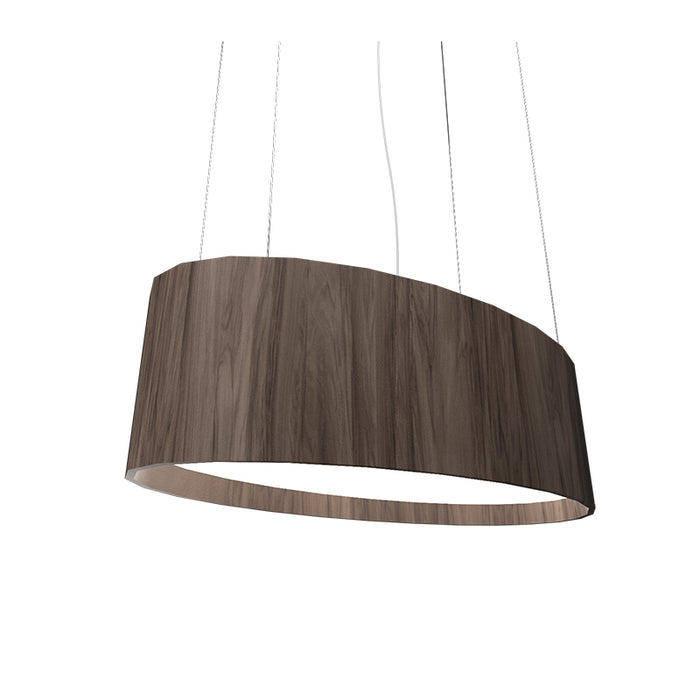 Accord 287LED Oval 1-lt 32" LED Pendant - American Walnut