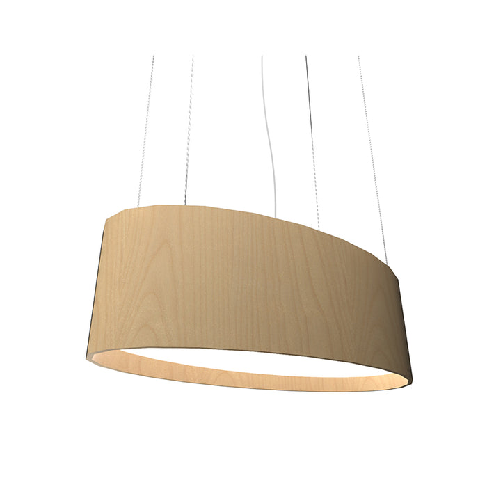 Accord 287LED Oval 1-lt 32" LED Pendant - Maple