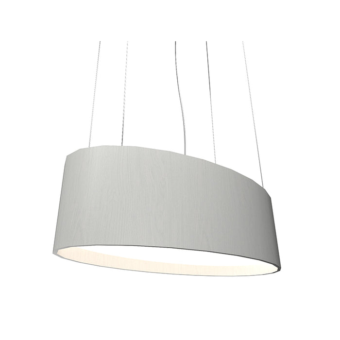 Accord 287LED Oval 1-lt 32" LED Pendant - Organic White