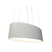 Accord 287LED Oval 1-lt 32" LED Pendant - Organic White