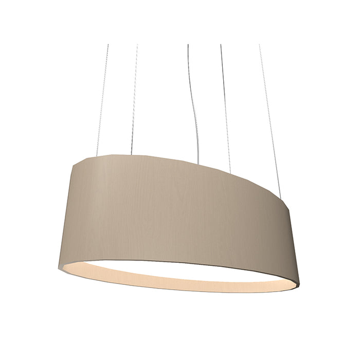 Accord 287LED Oval 1-lt 32" LED Pendant - Organic Cappuccino