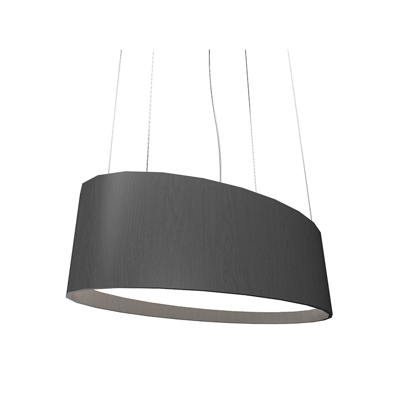 Accord 287LED Oval 1-lt 32" LED Pendant - Organic Lead Grey
