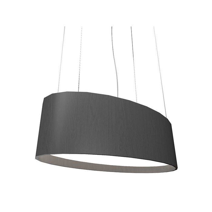 Accord 287LED Oval 1-lt 32" LED Pendant - Organic Lead Grey