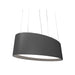 Accord 287LED Oval 1-lt 32" LED Pendant - Organic Lead Grey