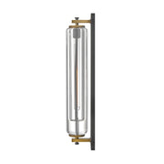Hinkley 28925-LL Lourde 1-lt 26" Tall LED Outdoor Wall Sconce - Black with Heritage Brass accents