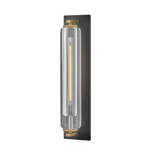 Hinkley 28925-LL Lourde 1-lt 26" Tall LED Outdoor Wall Sconce - Black with Heritage Brass accents