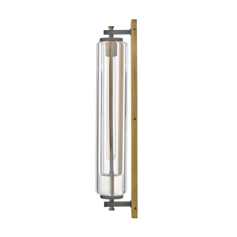 Hinkley 28925-LL Lourde 1-lt 26" Tall LED Outdoor Wall Sconce - Heritage Brass with Black accents