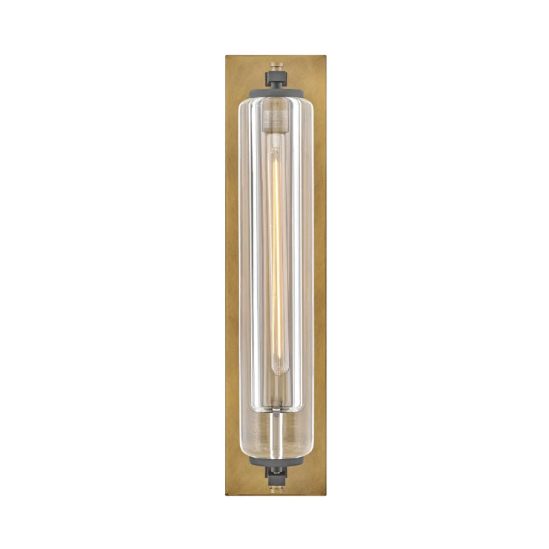 Hinkley 28925-LL Lourde 1-lt 26" Tall LED Outdoor Wall Sconce - Heritage Brass with Black accents