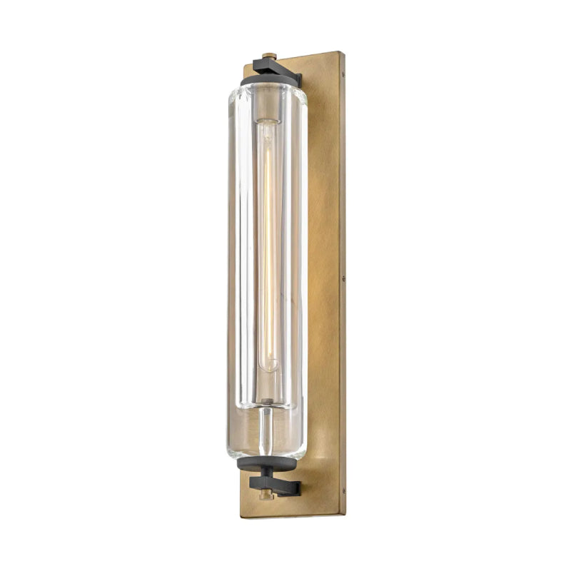Hinkley 28925-LL Lourde 1-lt 26" Tall LED Outdoor Wall Sconce - Heritage Brass with Black accents
