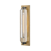 Hinkley 28925-LL Lourde 1-lt 26" Tall LED Outdoor Wall Sconce - Heritage Brass with Black accents