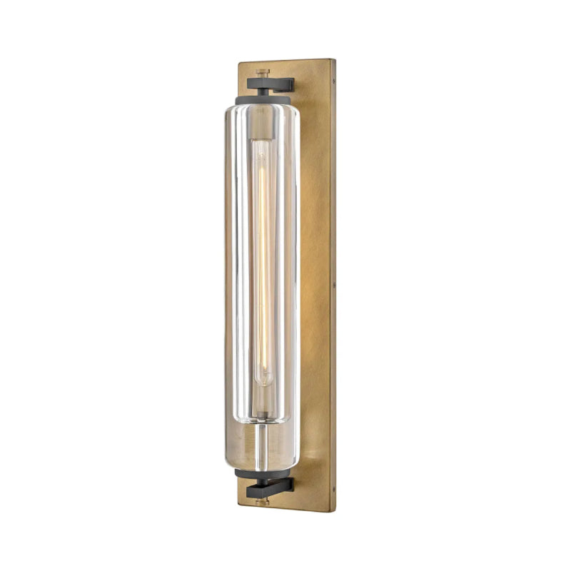 Hinkley 28925-LL Lourde 1-lt 26" Tall LED Outdoor Wall Sconce - Heritage Brass with Black accents