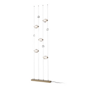 Hubbardton Forge 289470 Gatsby 5-lt 28" LED Floor to Ceiling Plug-In Lamp - Modern Brass