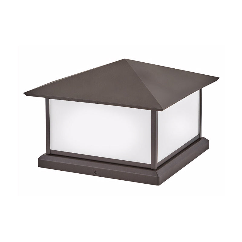 Hinkley 28987 Walter 2-lt 15" LED Outdoor Pier Mount Lantern - Textured Oil Rubbed Bronze