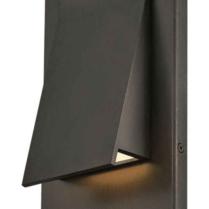Hinkley 28994 Fold 1-lt 16" Tall LED Outdoor Wall Mount Lantern - Black Oxide