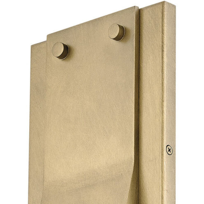 Hinkley 28994 Fold 1-lt 16" Tall LED Outdoor Wall Mount Lantern - Heritage Brass