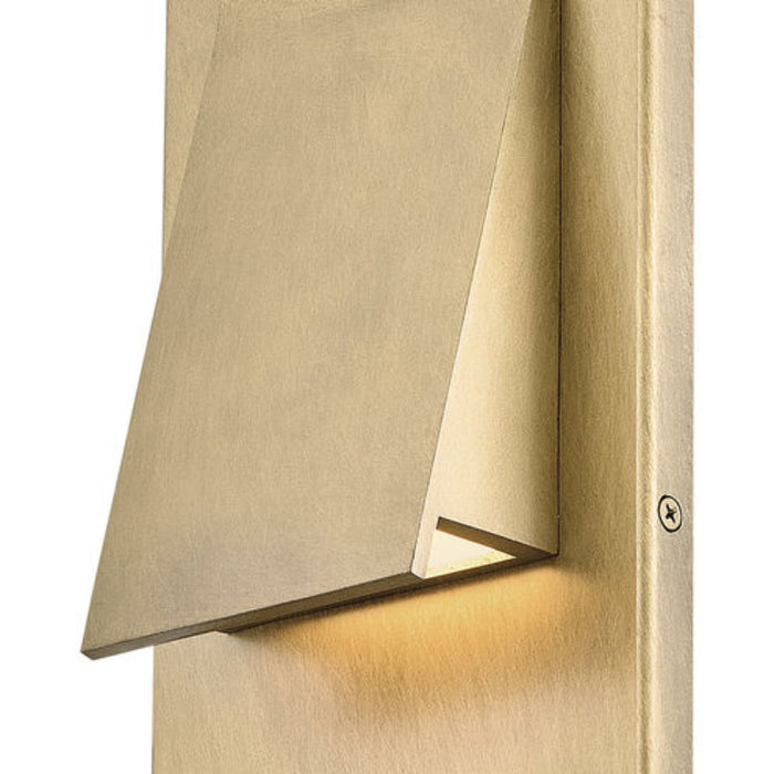 Hinkley 28994 Fold 1-lt 16" Tall LED Outdoor Wall Mount Lantern - Heritage Brass