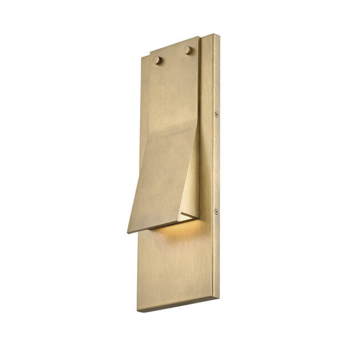 Hinkley 28994 Fold 1-lt 16" Tall LED Outdoor Wall Mount Lantern - Heritage Brass