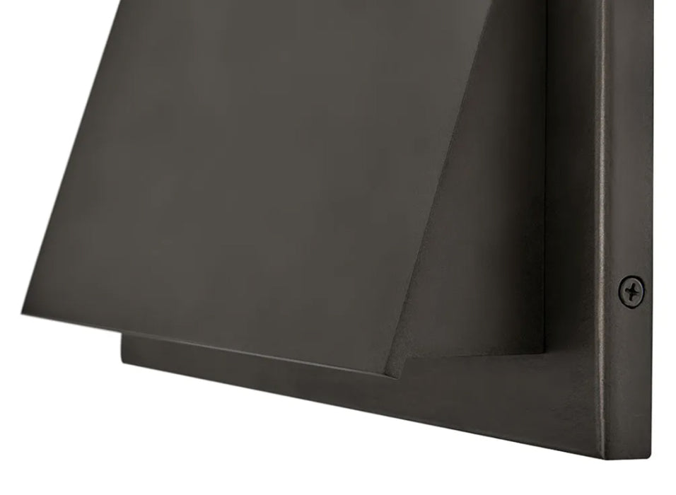 Hinkley 28996 Fold 1-lt 12" LED Outdoor Wall Mount Lantern - Black Oxide